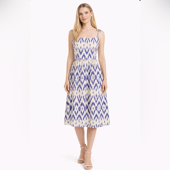 J. Crew Factory Dresses & Skirts - J. Crew Factory Dress Ikat Sundress 4 Tie Shoulders